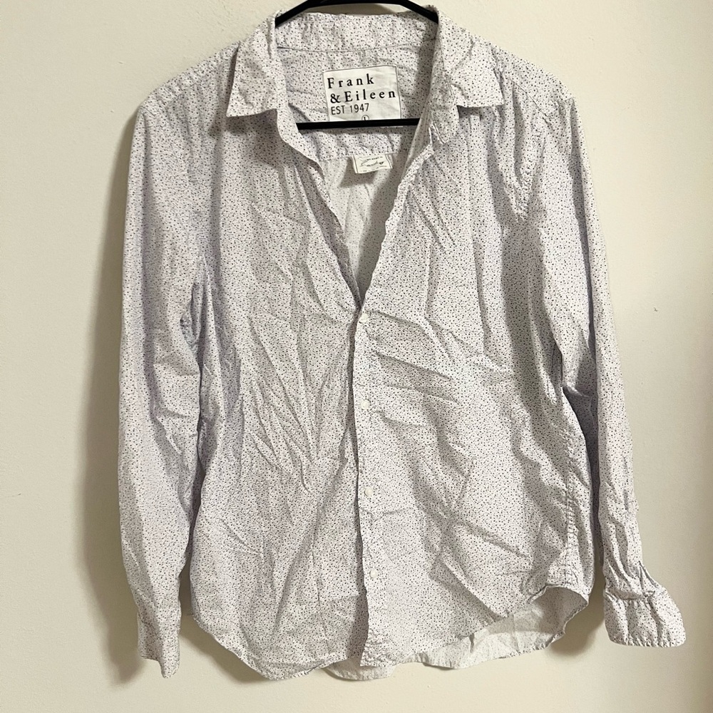 Frank & Eileen Floral Cotton button front shirt - Picture 2 of 7